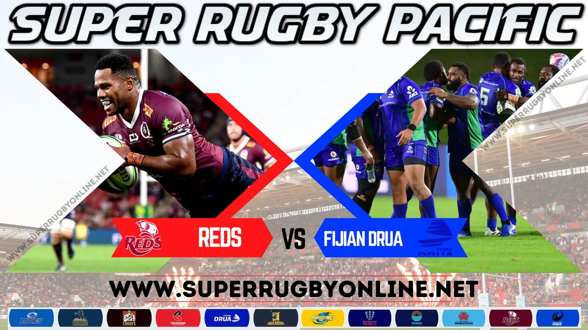 Reds vs Fijian Drua Result 2023 Round 4 | Super Rugby Pacific