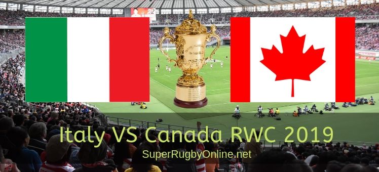 Canada VS Italy RWC 2019 Live Stream