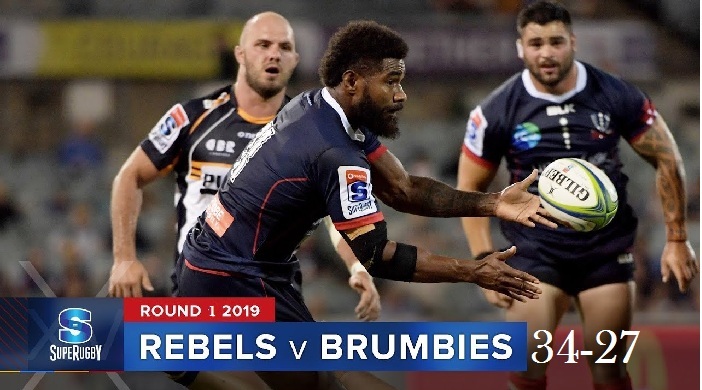 Highlights Round 1 Super Rugby Brumbies VS Rebels 2019