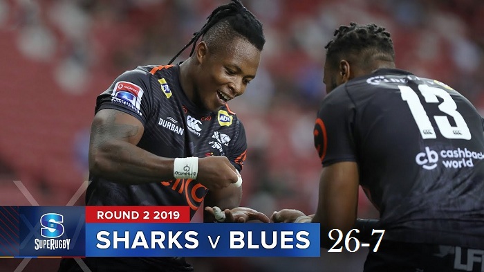 Highlights Round 2 Super Rugby Blues VS Sharks 2019