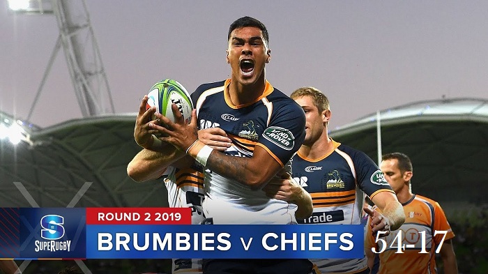 Highlights Round 2 Super Rugby Chiefs VS Brumbies 2019