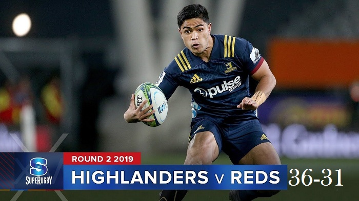 Highlights Round 2 Super Rugby Reds VS Highlanders 2019