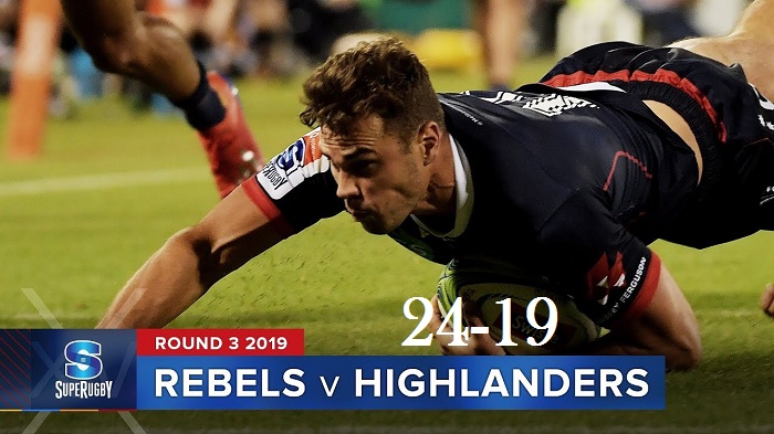 Highlights Round 3 Super Rugby Highlanders VS Rebels 2019