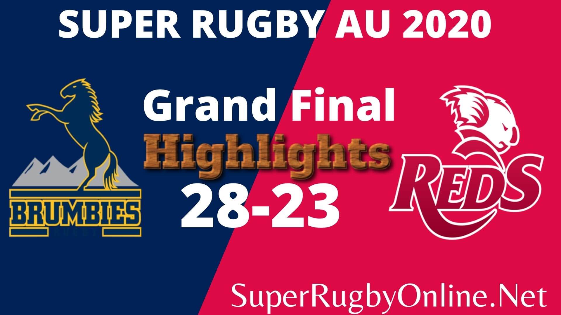 Brumbies Vs Reds Final Highlights 2020 Super Rugby Au