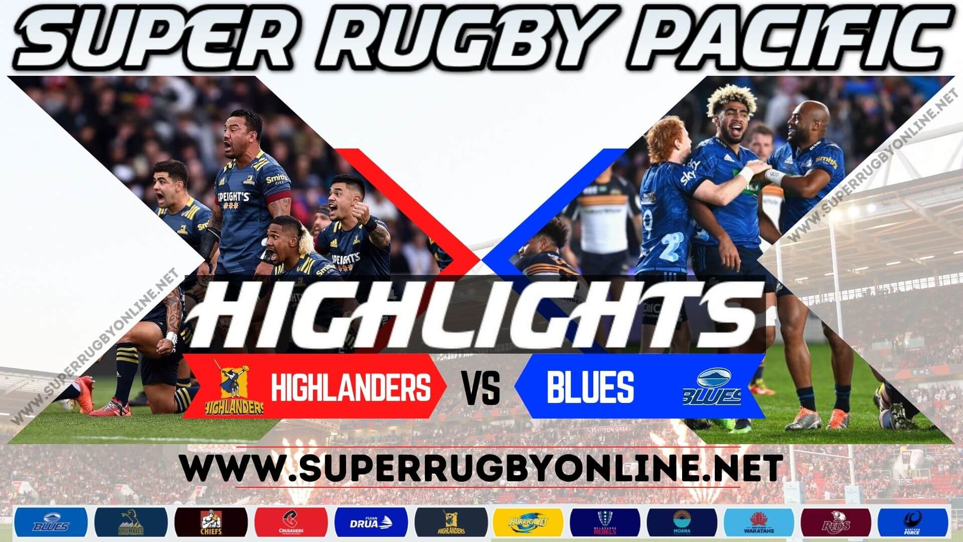 Highlanders Vs Blues Highlights 2023 Rd 1