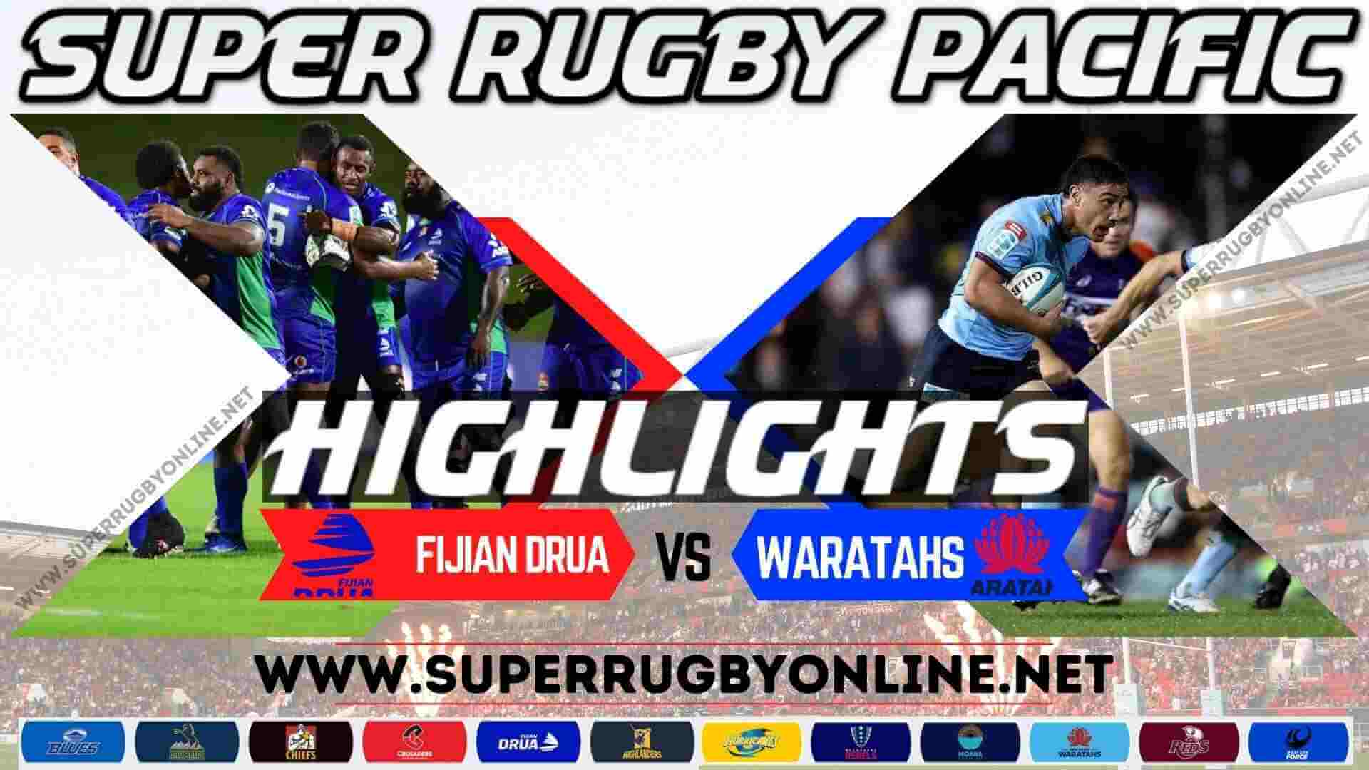 Fijian Drua Vs Waratahs Highlights 2023 Rd 2