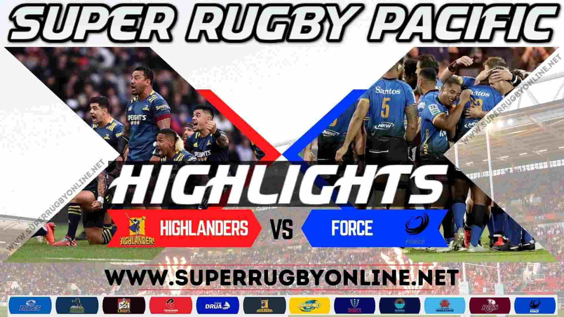 Highlanders Vs Force Highlights 2023 RD 4