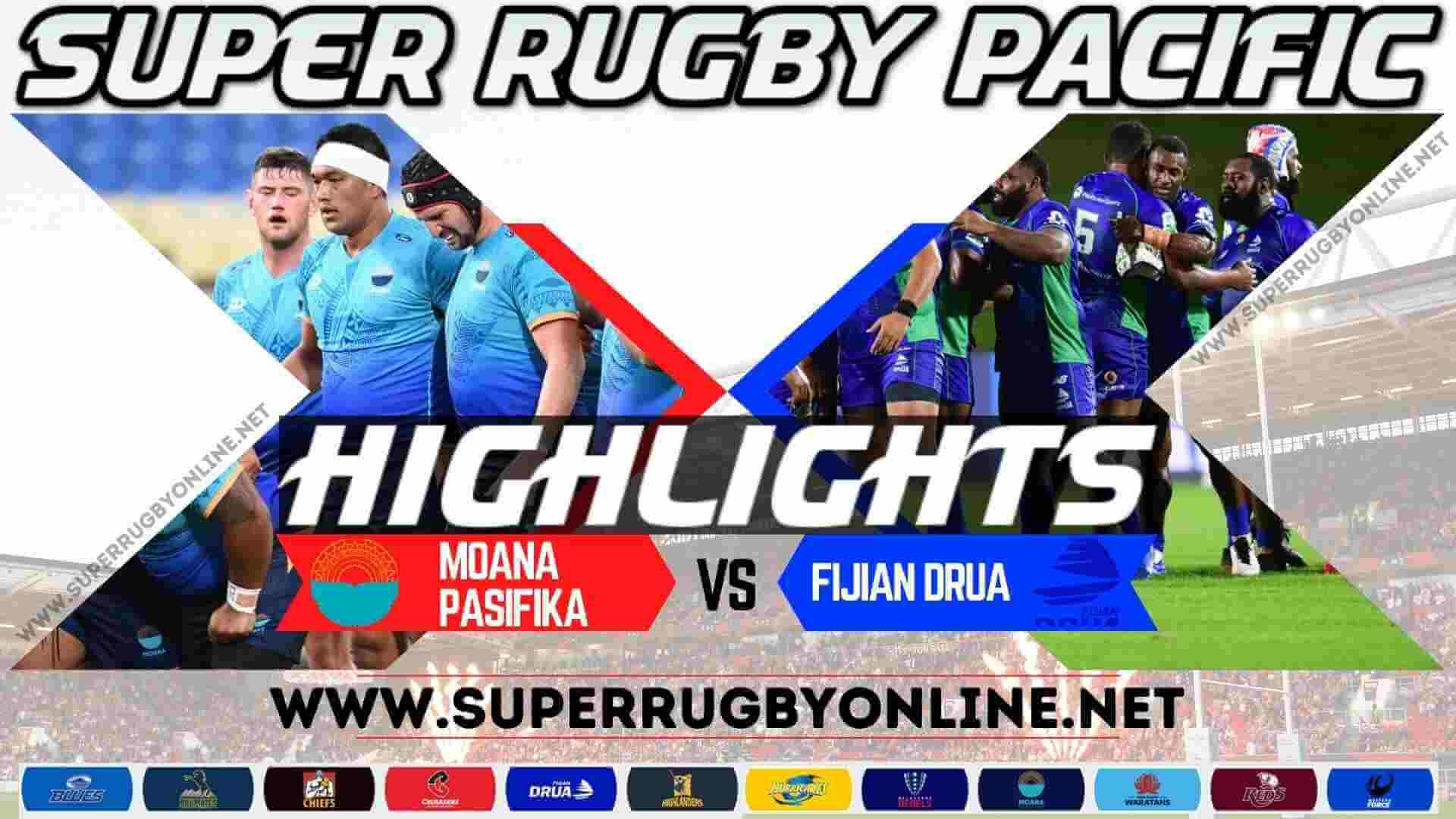 Moana Pasifika Vs Fijian Drua Highlights 2023 Rd 1