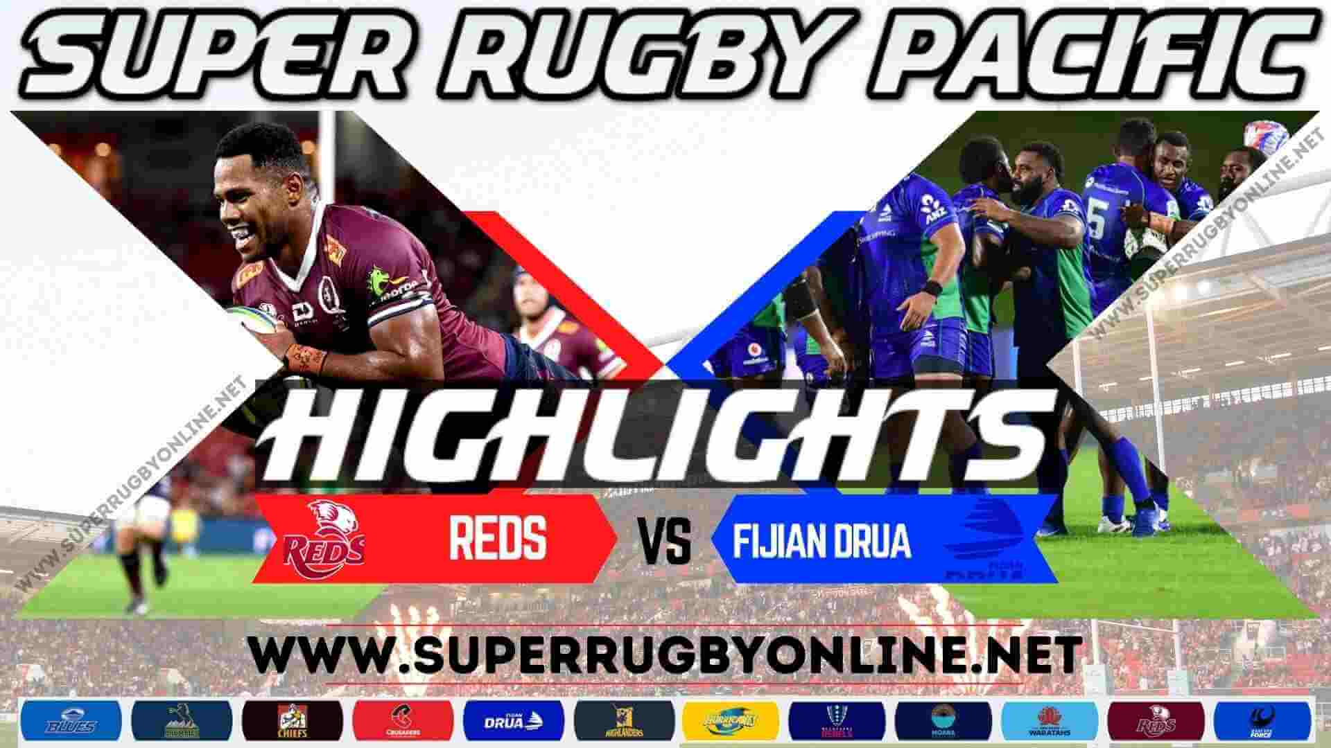 Reds Vs Fijian Drua Highlights 2023 RD 4