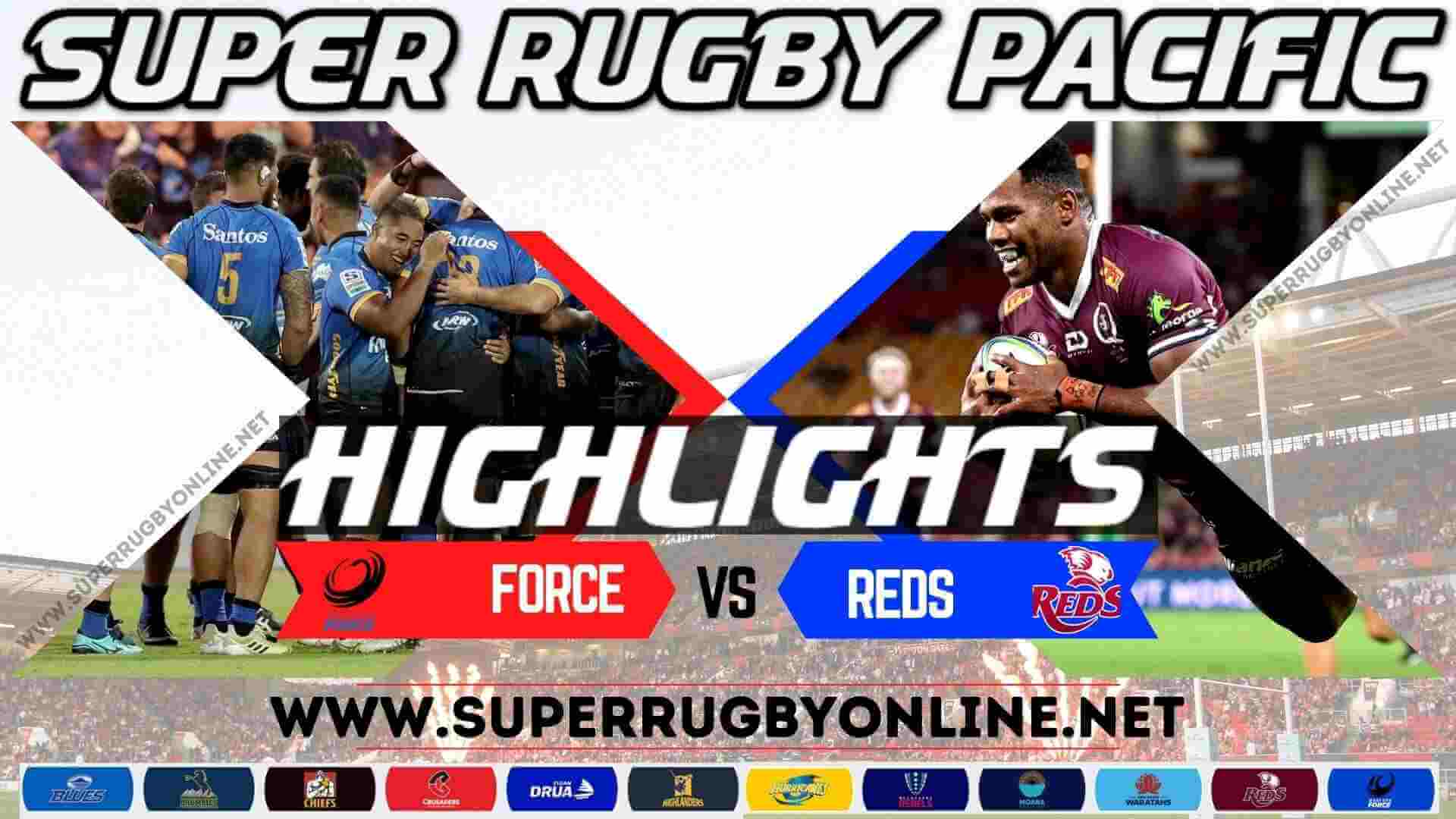 Western Force Vs Reds Highlights 2023 Rd 2