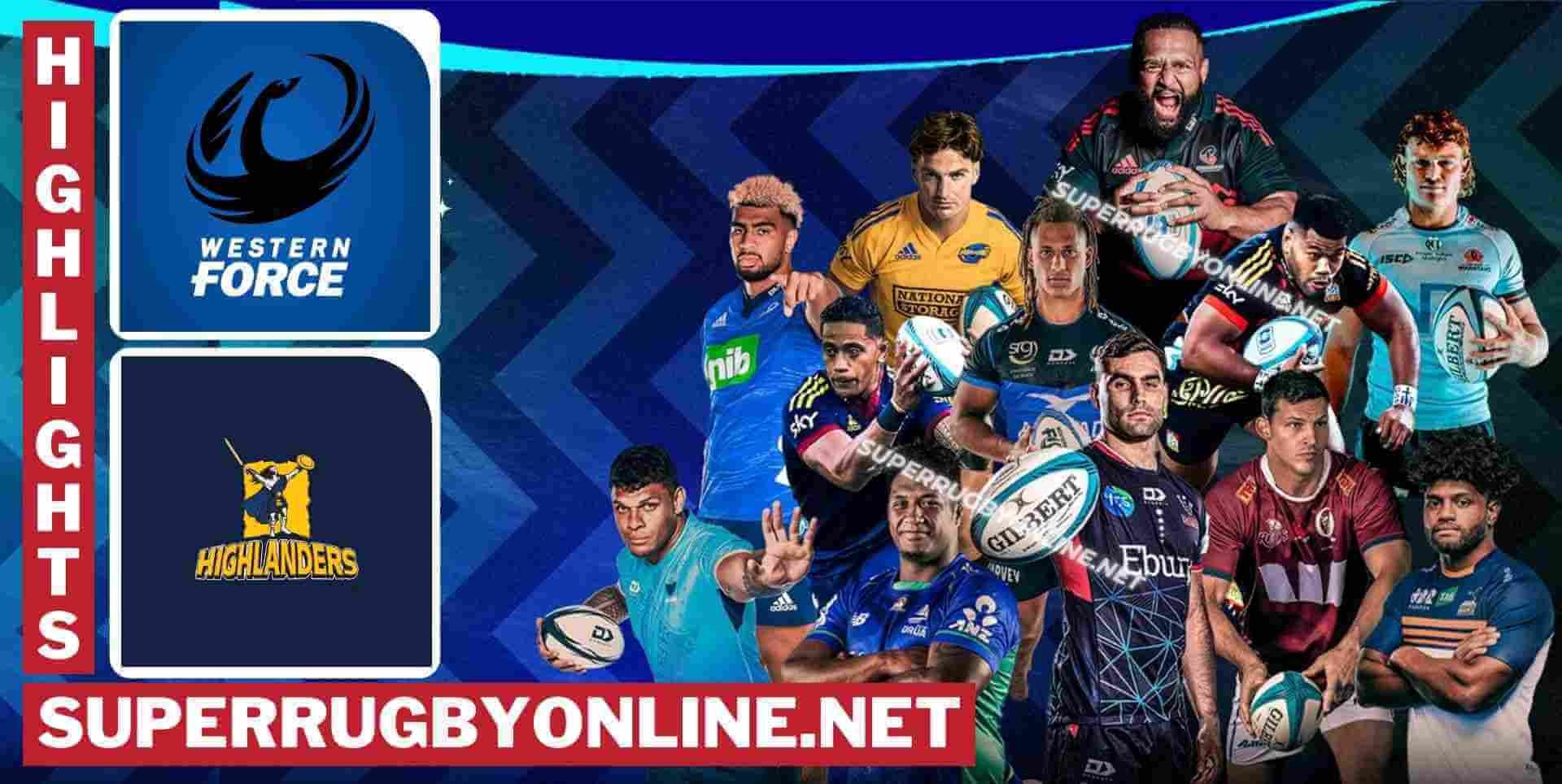 Western Force Vs Highlanders Highlights 2023 RD 9