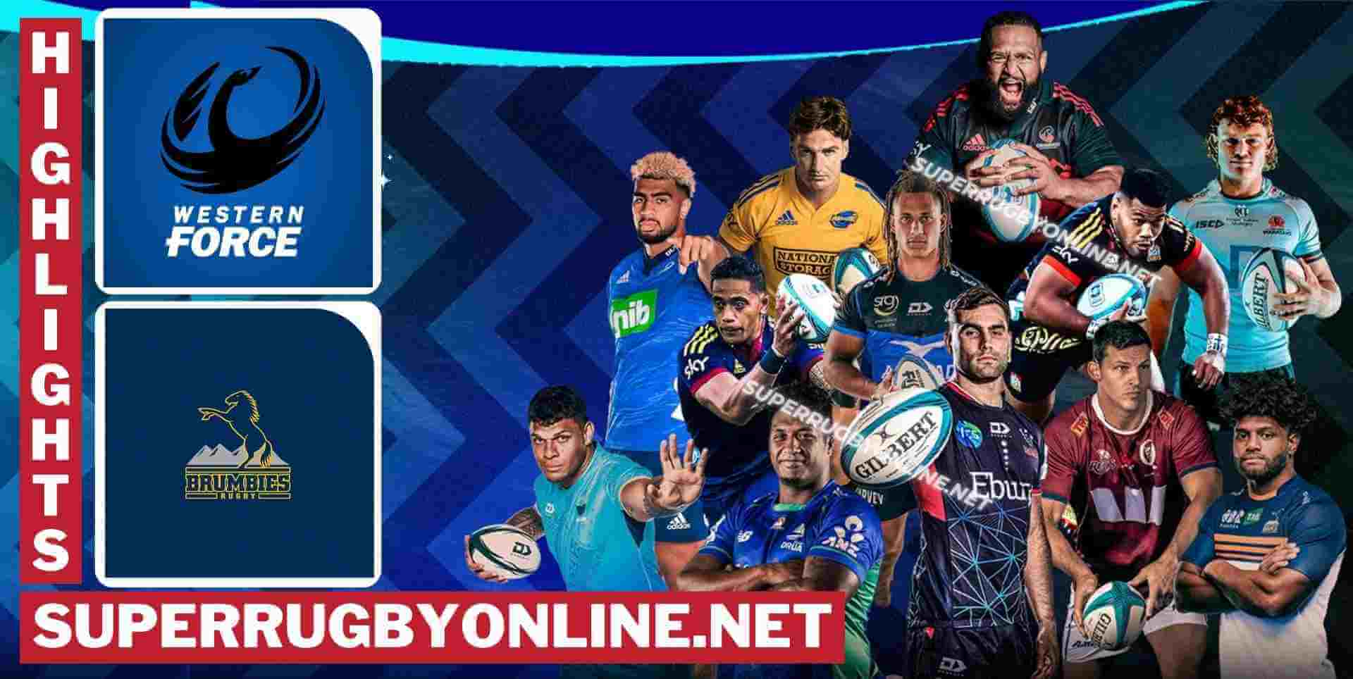 Western Force Vs Brumbies Highlights 2023 RD 13