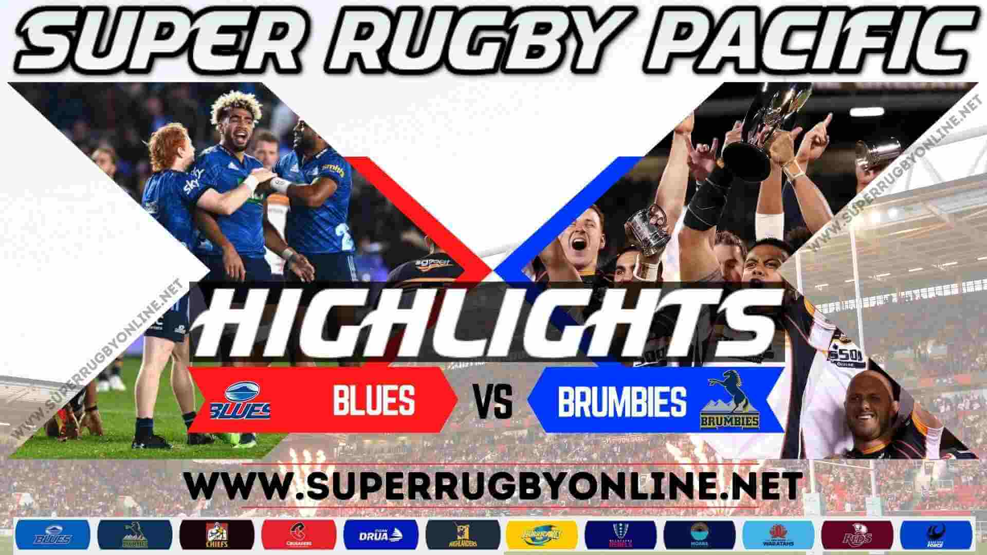 Blues Vs Brumbies Highlights 2024 RD 9