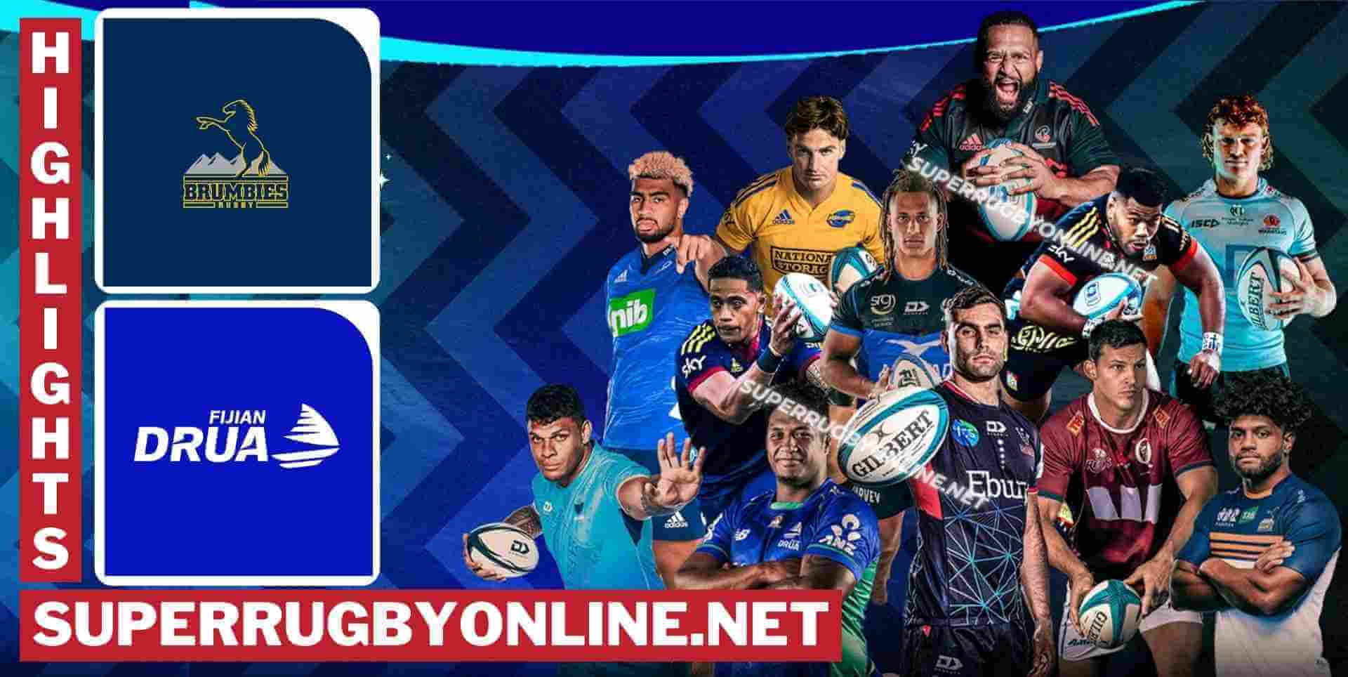 Brumbies Vs Fijian Drua Highlights 2024 RD 11