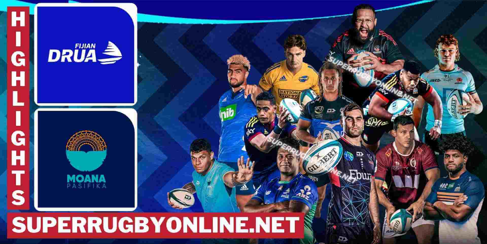 Fijian Drua Vs Moana Pasifika Highlights 2024 RD 10